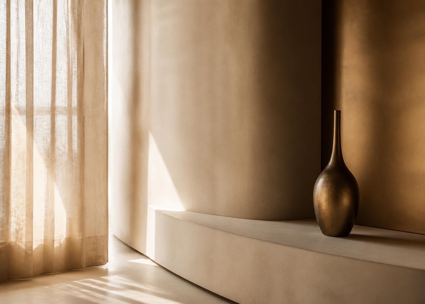 Abstract architectural detail representing the calm Xkinovate clinic environment