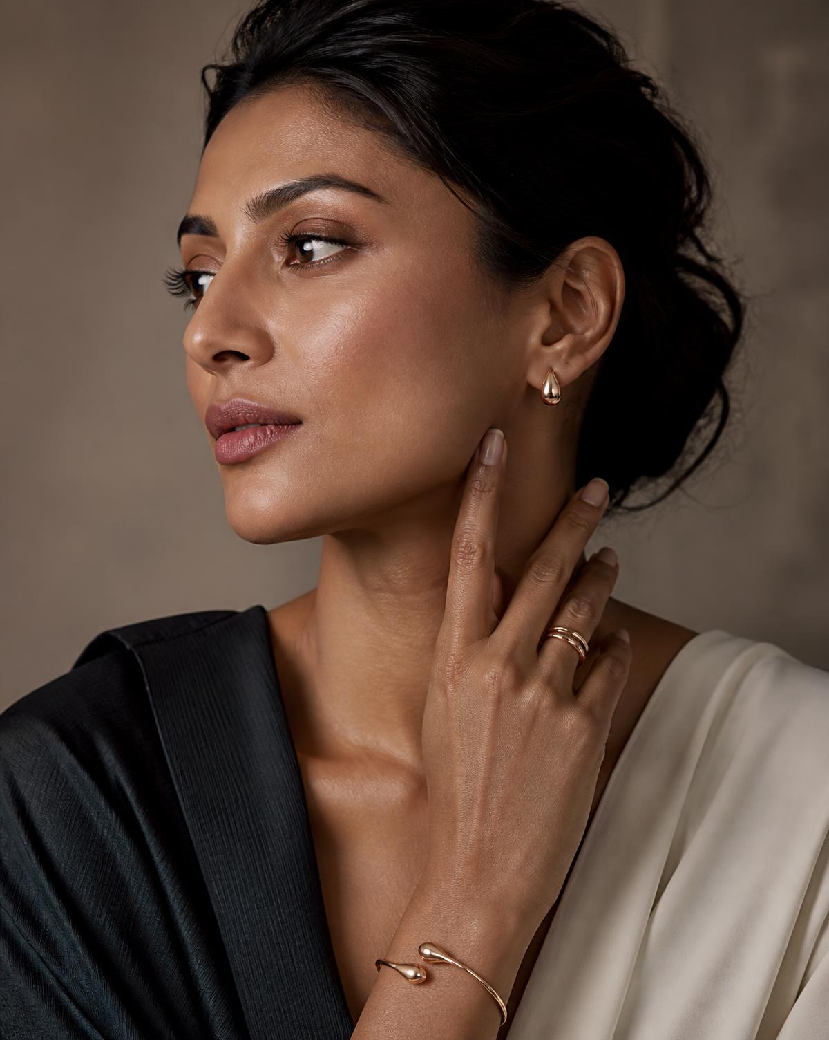 Decorative beauty editorial portrait
